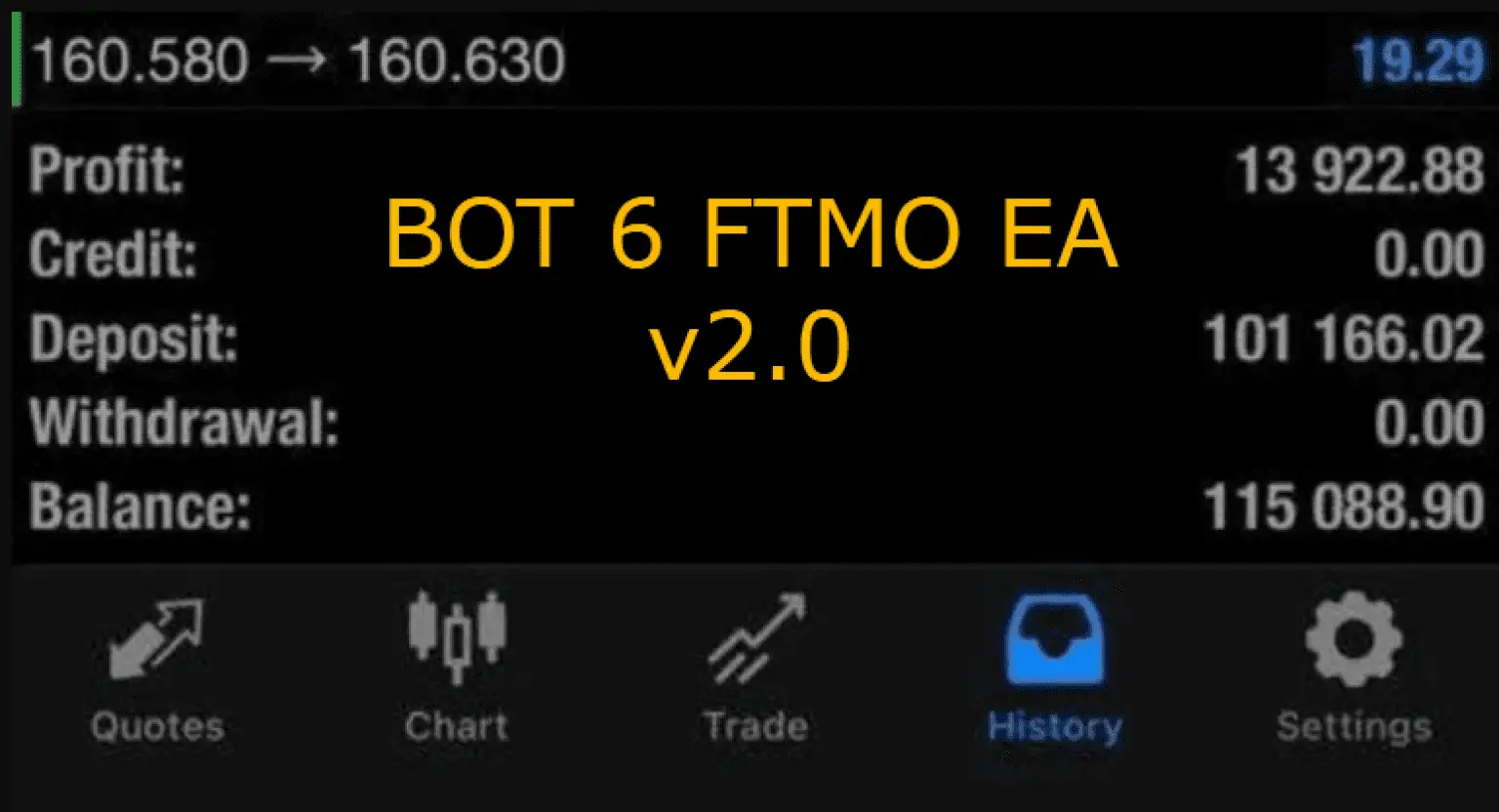 BOT 6 FTMO EA MT4 unlimited