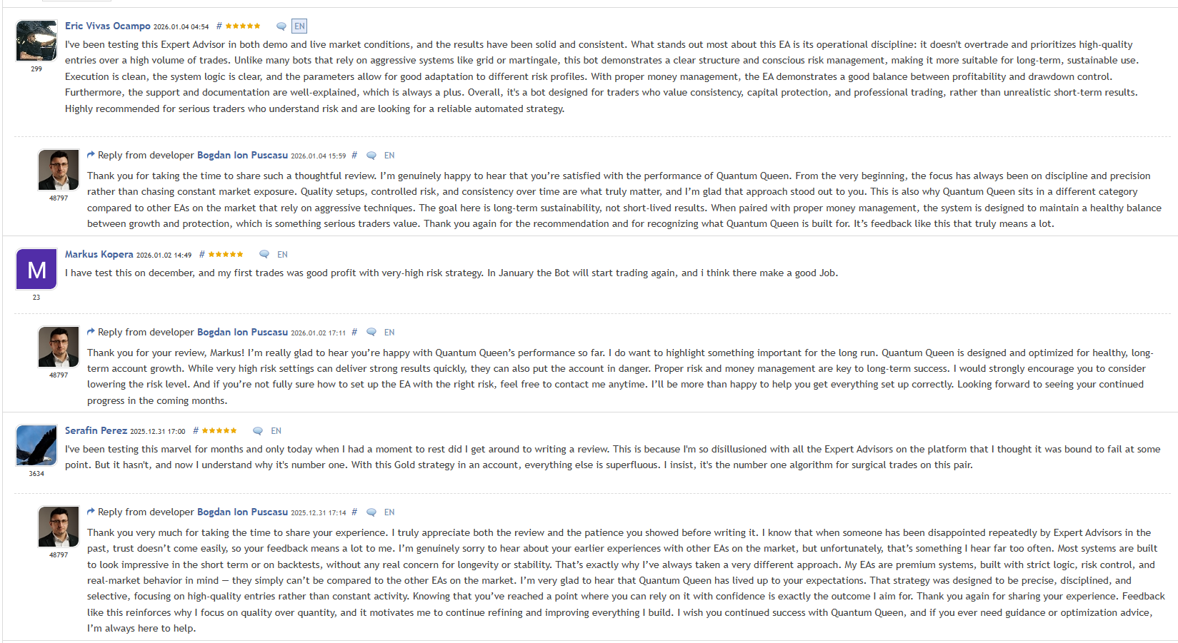 Quantum Queen EA MT5 Over 440 Customer Reviews Quantum Queen EA MT5 Over 440 Customer Reviews