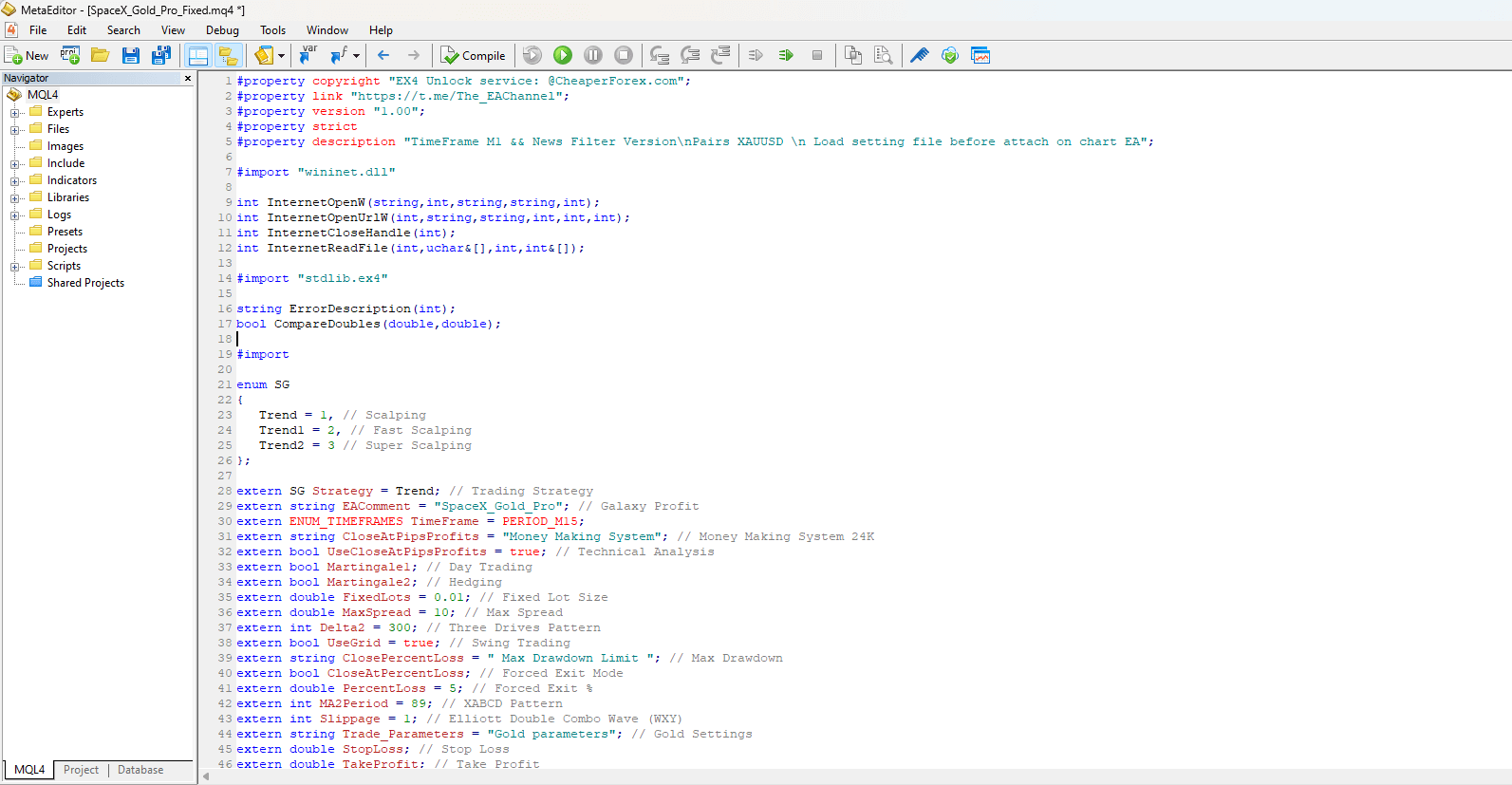 Spacex Gold Pro Source Code Looking Inside