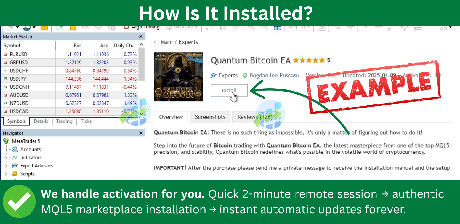 Official MQL5 EA Install Example