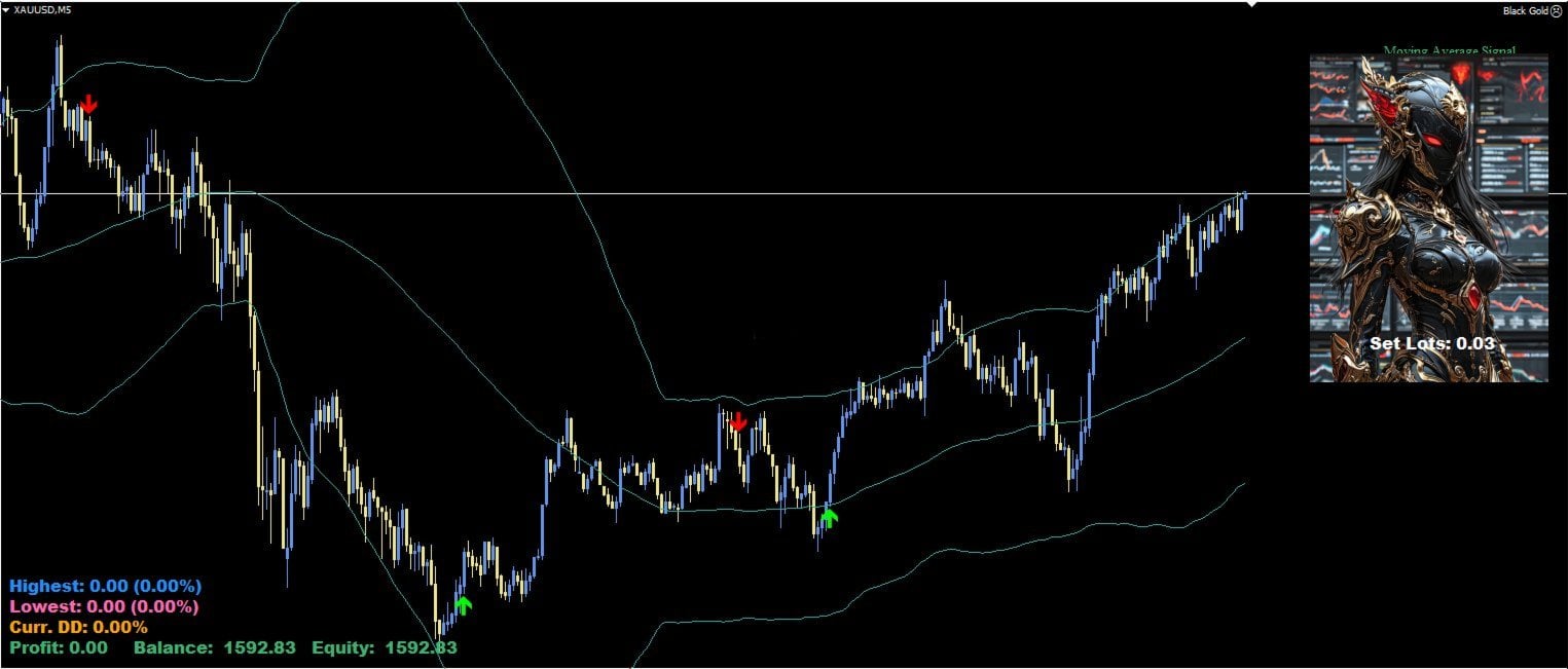 Black Gold EA On the Chart Black Gold EA On the Chart