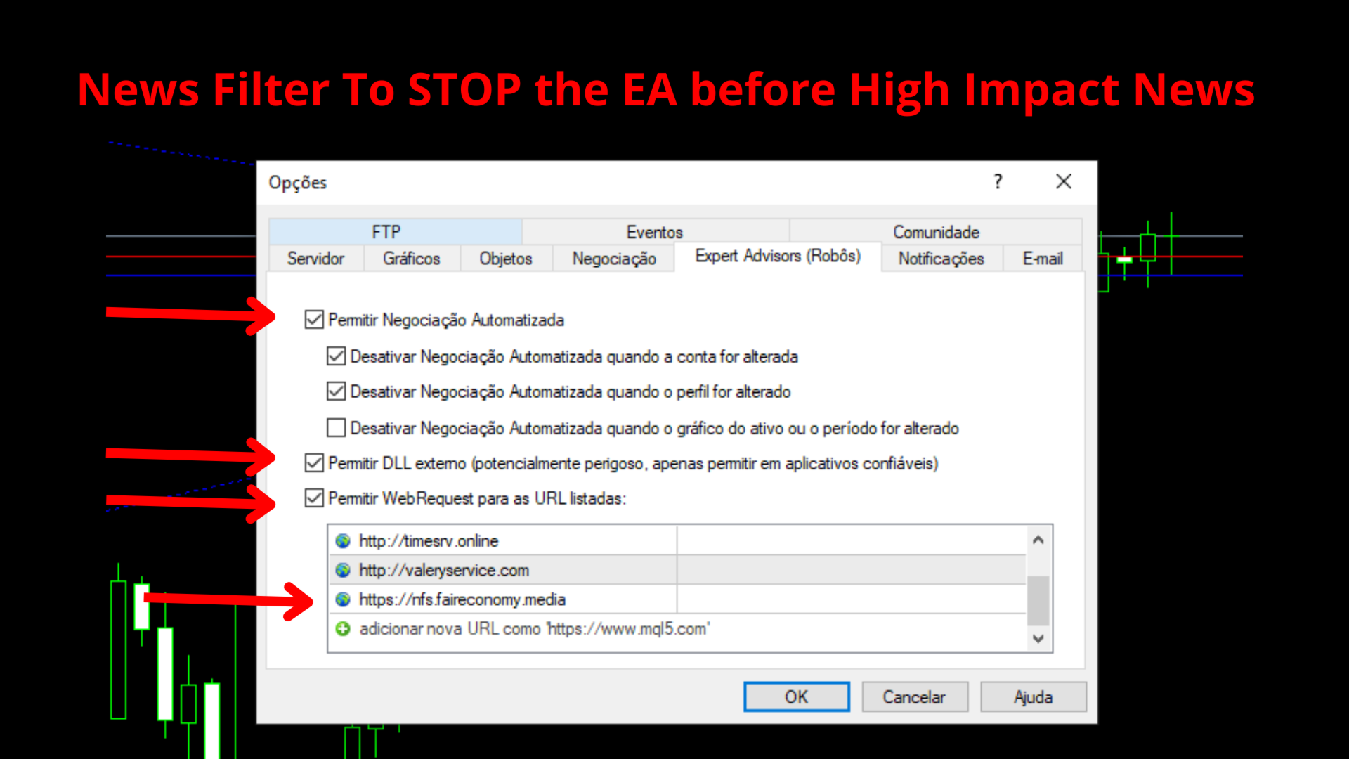 Golden Scalper PRO EA How to use the News Filter Golden Scalper PRO EA How to use the News Filter