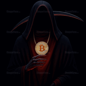 The Bitcoin Reaper Product Image Logo
