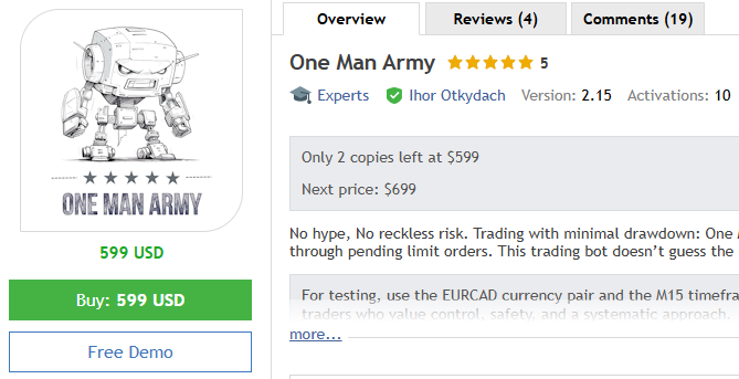 One Man Army EA One Man Army EA