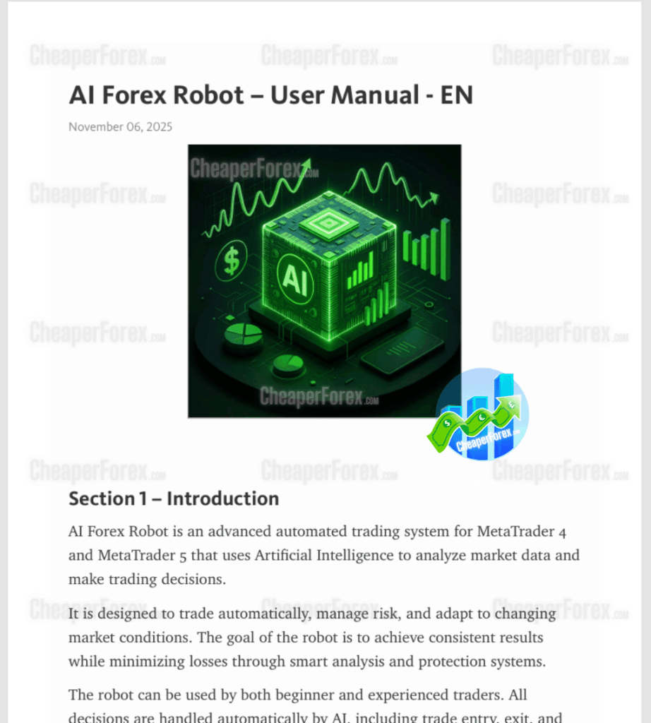 AI Forex Robot MT4 (Latest Version) – Neural Network Gold Trading EA ...