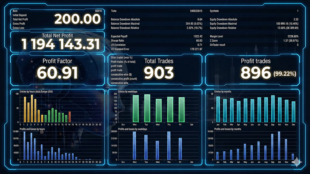 AI Gold Trading EA MT5 Backtest Report