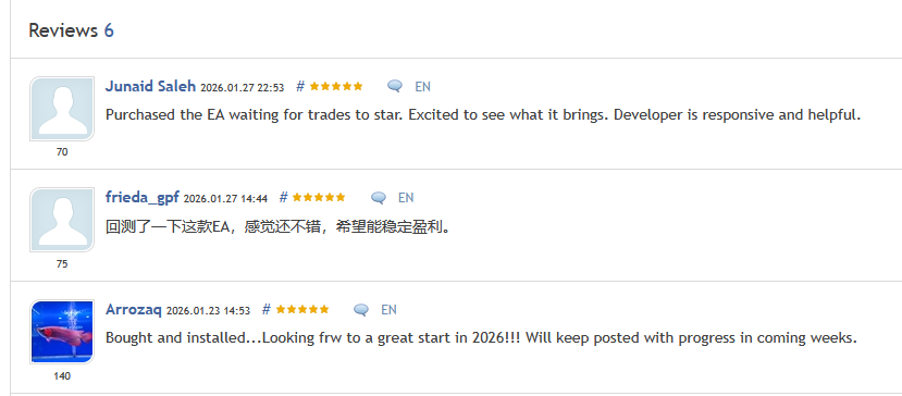 META i11 EA — Reviews from verified MQL5 purchasers (6 reviews, 5.0 rating)