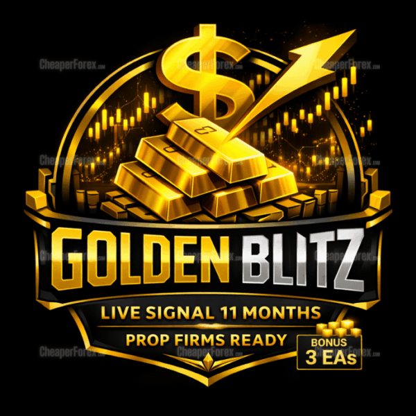 Golden Blitz EA MT4 — professional Gold trading system with 3 strategies