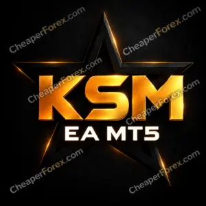KSM EA MT5 cover with repeated CheaperForex.com watermarks