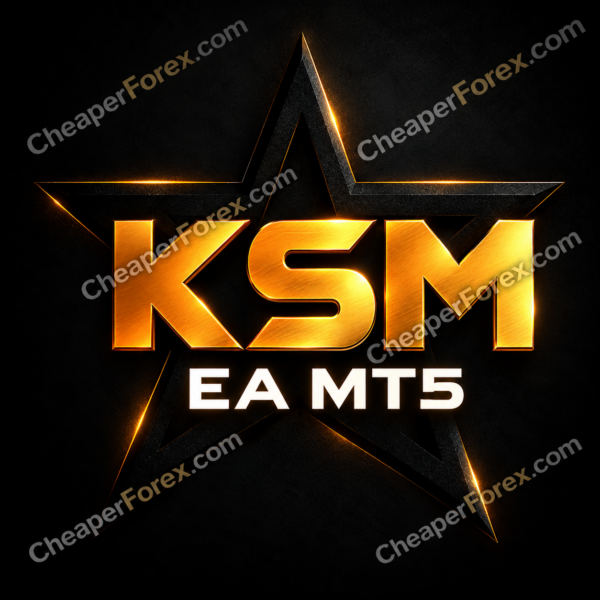 KSM EA MT5 cover with repeated CheaperForex.com watermarks