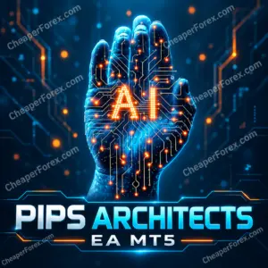 Pips Architects EA MT5 cover with repeated CheaperForex.com watermarks
