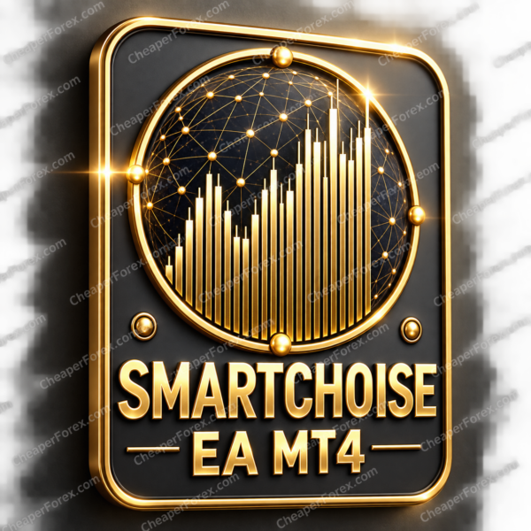 SmartChoise EA MT4 promotional cover with repeated CheaperForex.com watermarks