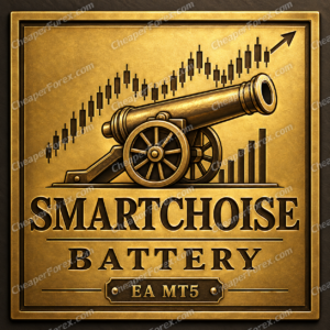 SmartChoise Battery EA MT5 promotional cover with repeated CheaperForex.com watermarks