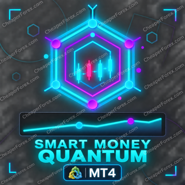 Smart M Quantum EA MT4 promotional artwork with CheaperForex.com watermarks