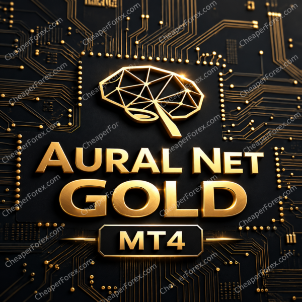 Aural Net Gold EA MT4 promotional artwork with CheaperForex.com watermarks