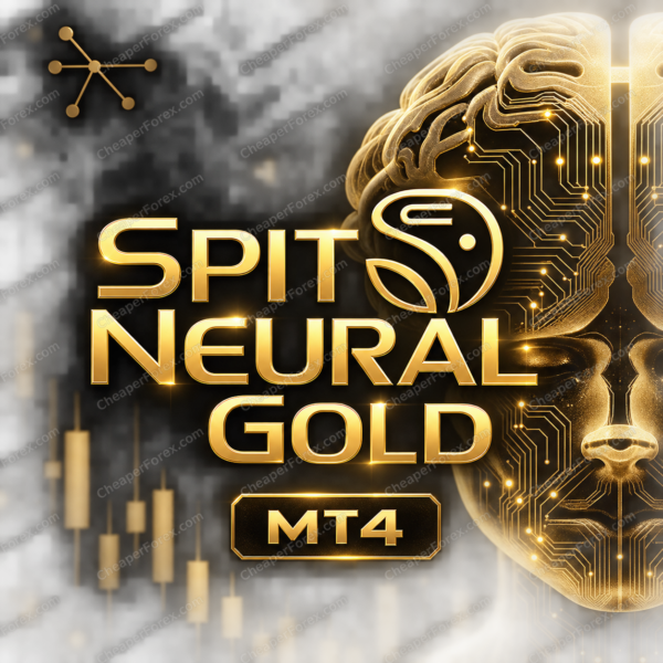 Spit Neural Gold EA MT4 promotional artwork with CheaperForex.com watermarks