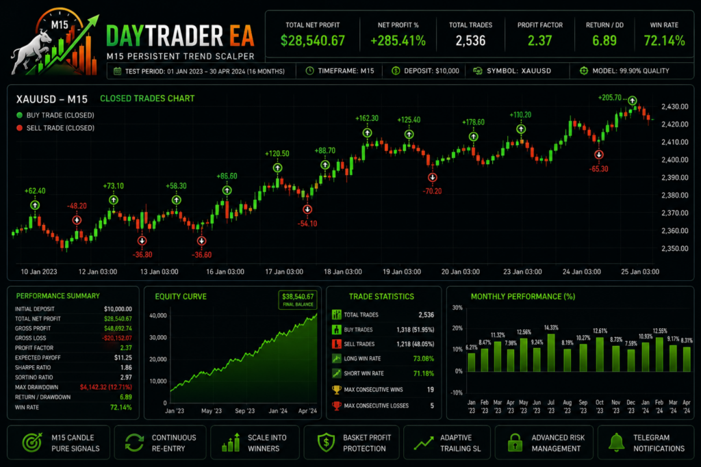Scalping Robot MT5 For Day Traders original developer gallery image 1