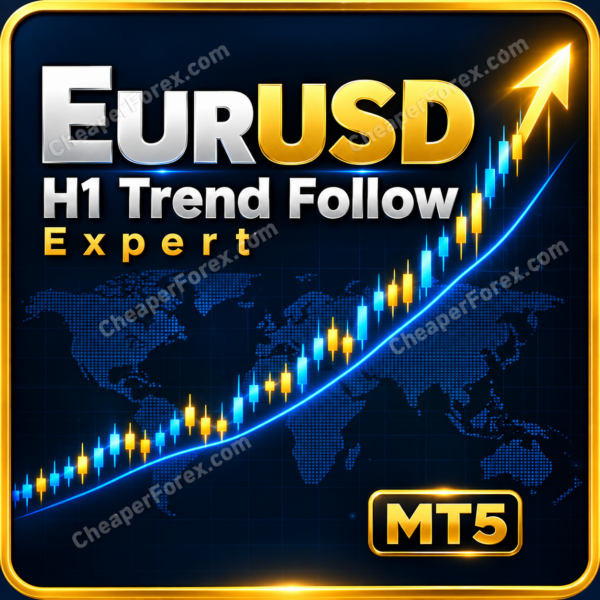 EURUSD H1 Trend Follow Expert MT5 high-quality watermarked promotional cover