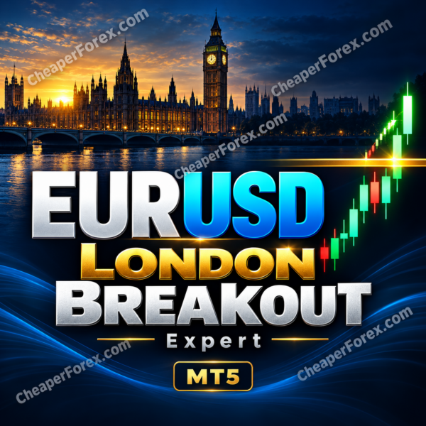 EURUSD London Breakout Expert MT5 high-quality watermarked promotional cover