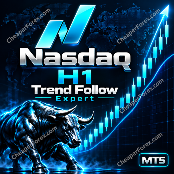 Nasdaq H1 Trend Follow Expert MT5 high-quality watermarked promotional cover
