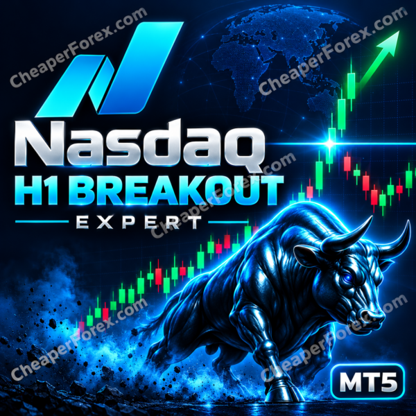 Nasdaq H1 Breakout Expert MT5 high-quality watermarked promotional cover