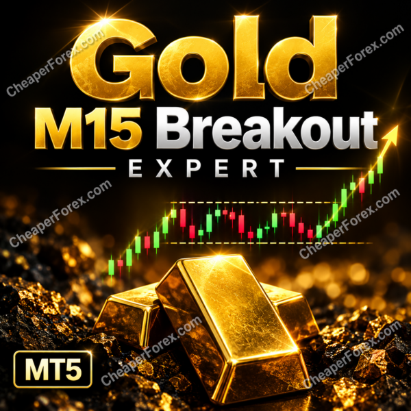 Gold M15 Breakout Expert MT5 high-quality watermarked promotional cover