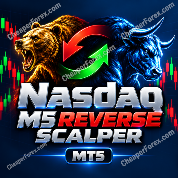 Nasdaq M5 Reverse Scalper MT5 high-quality watermarked promotional cover