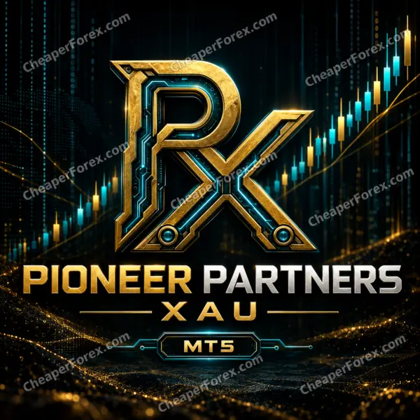 Pioneer Partners Xau EA MT5 promotional artwork with CheaperForex.com watermarks
