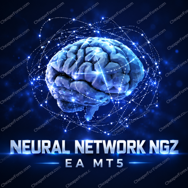 Neural Network NGZ EA MT5 cover with repeated CheaperForex.com watermarks