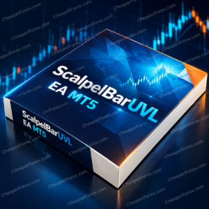 ScalpelBarUVL EA MT5 cover with repeated CheaperForex.com watermarks