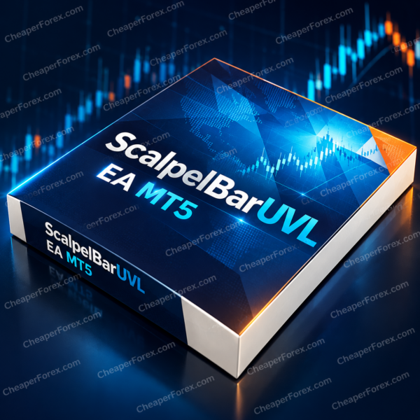 ScalpelBarUVL EA MT5 cover with repeated CheaperForex.com watermarks