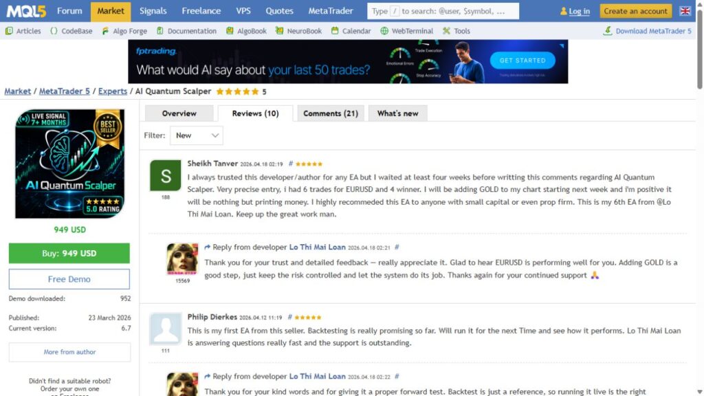 AI Quantum Scalper reviews — 25 September 2026