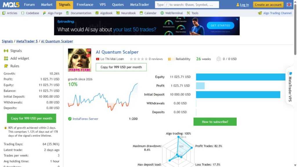 AI Quantum Scalper signal — 25 September 2026