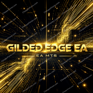 Gilded Edge EA MT5 promotional cover with repeated CheaperForex.com watermarks