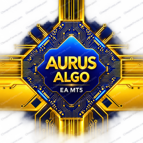 Aurus Algo EA MT5 promotional cover with repeated CheaperForex.com watermarks