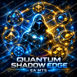 Quantum Shadow Edge EA MT5 promotional cover with repeated CheaperForex.com watermarks