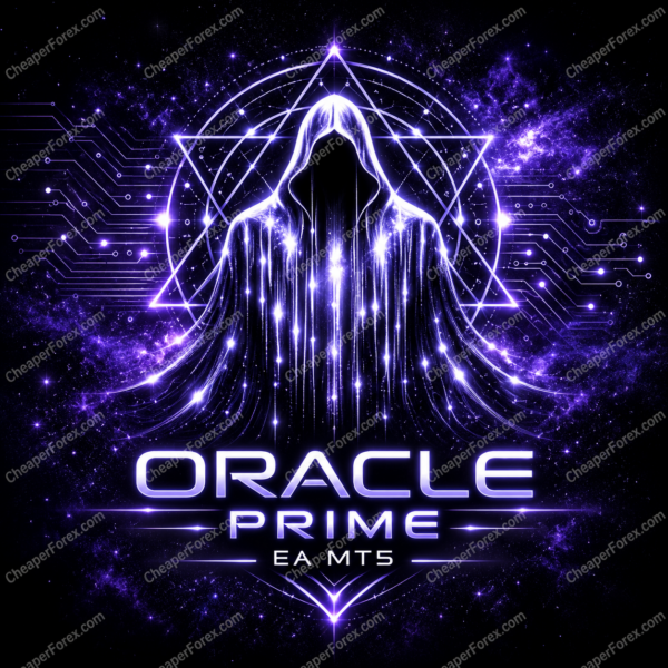 Oracle Prime EA MT5 promotional cover with repeated CheaperForex.com watermarks