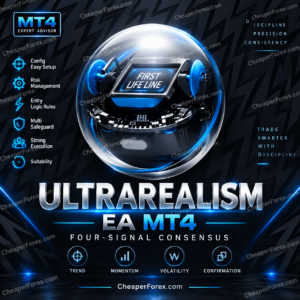 CheaperForex promotional cover for Ultrarealism EA MT4.