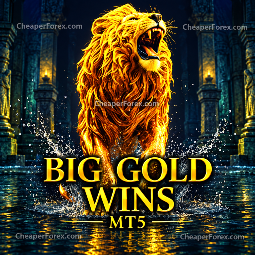 Big Gold Wins EA MT5 golden lion cover