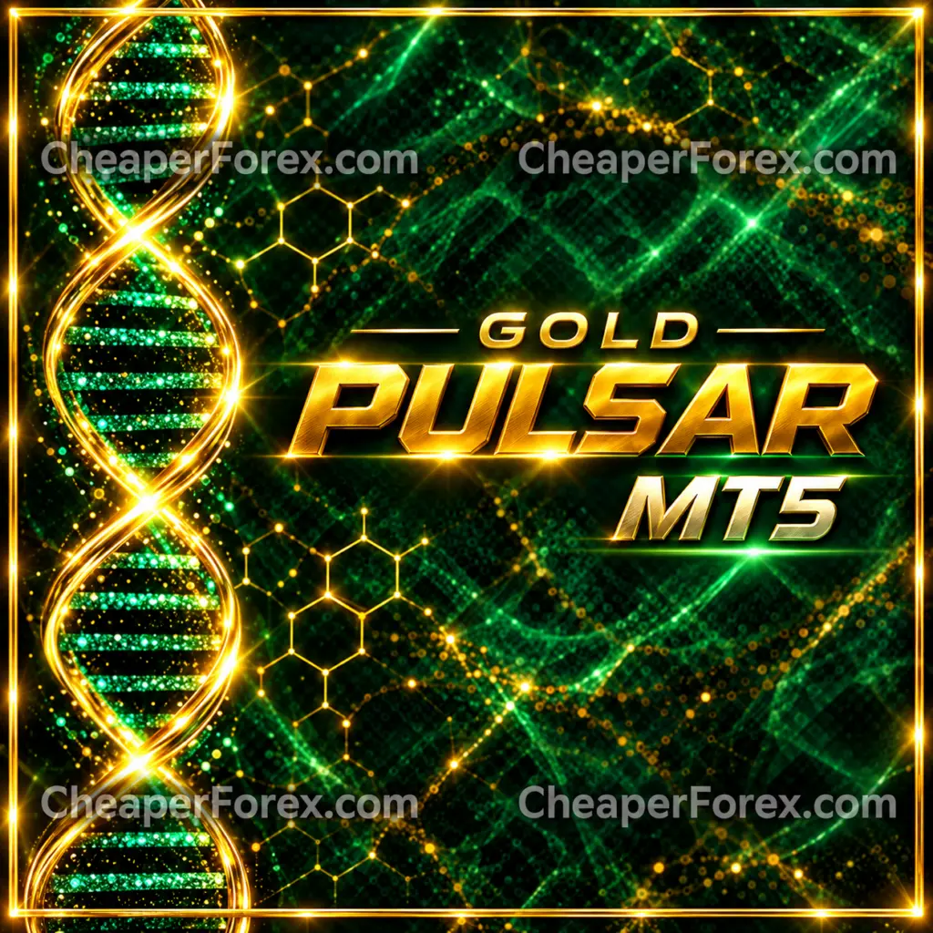 GOLD Pulsar MT5 promotional cover created for CheaperForex.