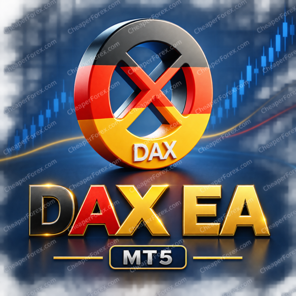 Dax EA MT5 by Babak Alamdar promotional artwork with CheaperForex.com watermarks
