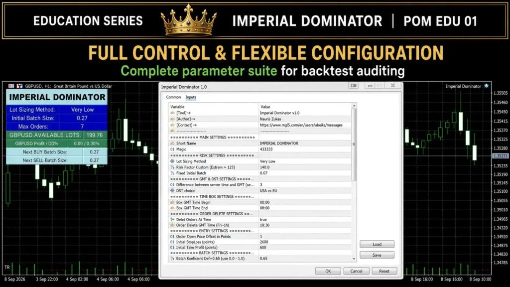 Imperial Dominator configurable parameters