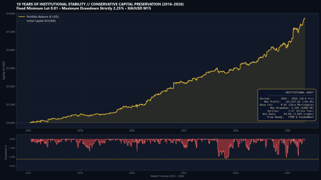 The Silent Investor EA fixed lot historical backtest