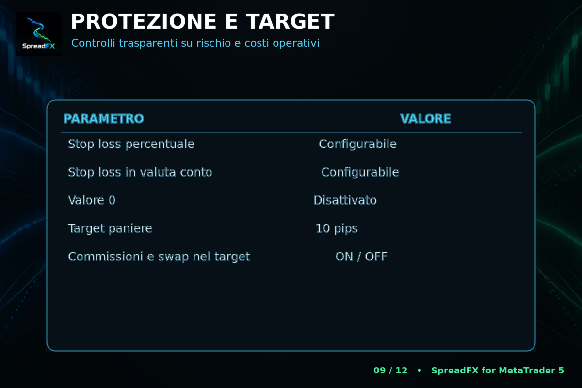 SpreadFX Protection and target controls