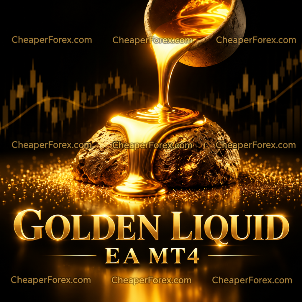 Golden Liquid EA MT4 molten gold promotional cover