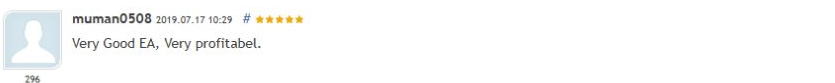 Bober Real EA MT5 MQL5 customer feedback excerpt