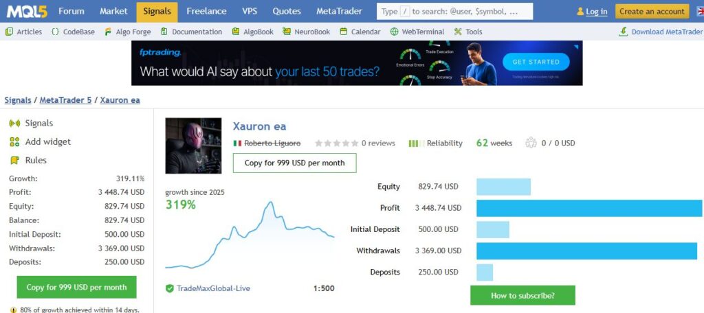 Xauron second public account overview