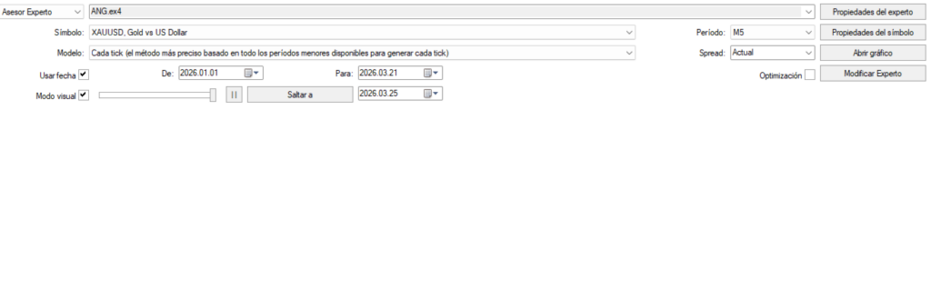 Original Quantum Scalperr Gold MT4 tester setup image without a performance report