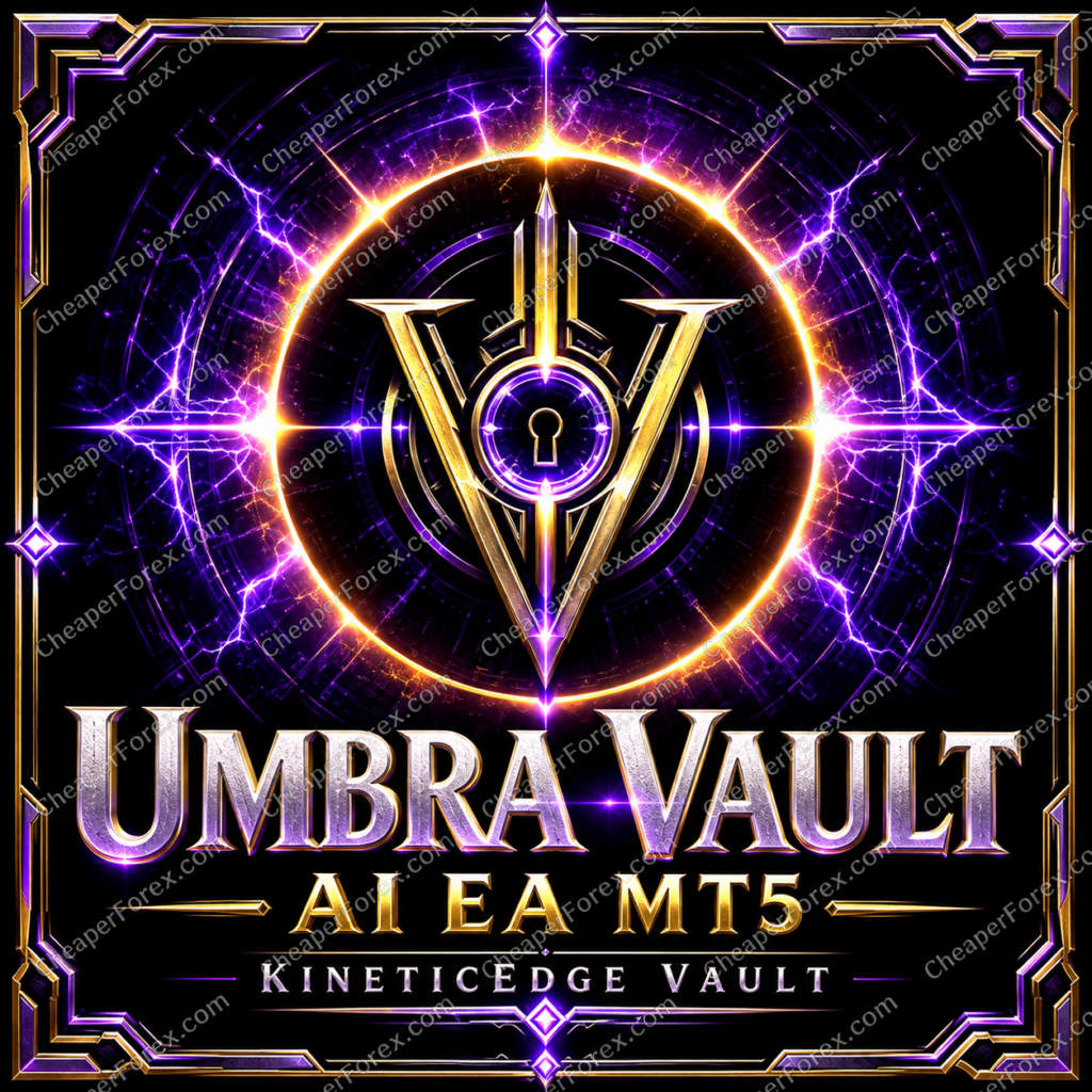 Umbra Vault AI EA MT5 purple and gold vault emblem