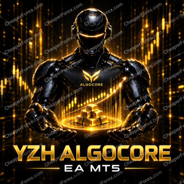 YZH AlgoCore EA MT5 black and gold robot cover